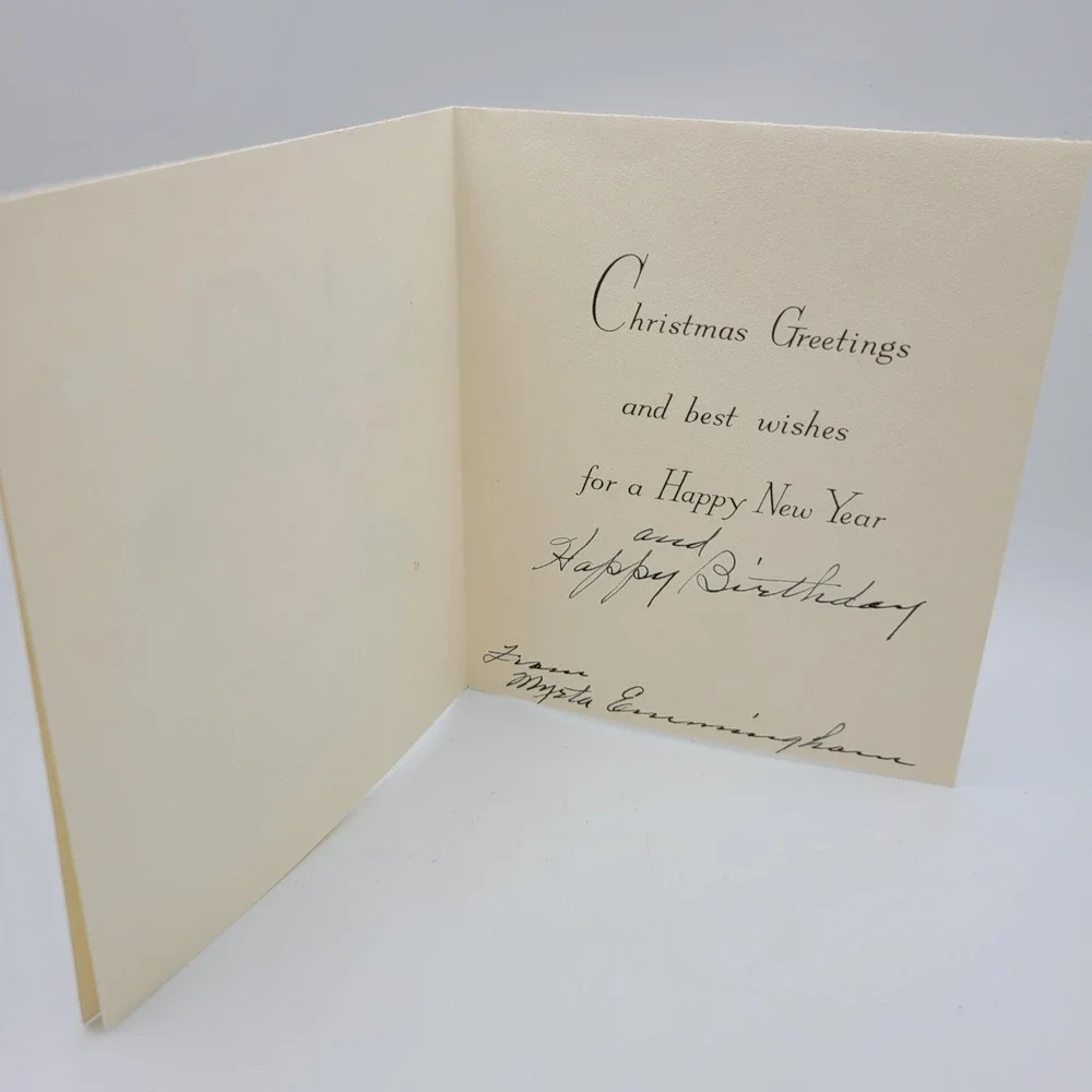Vintage Hallmark Christmas Card‎ Ornament Decoration Holiday Greetings